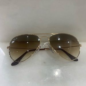 Ray Ban Aviator Gold Sunglasses